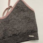 ECHT Sports Bra Textured No Padding Unlined Sweet Heart Neckline Pink Black Grey Photo 1