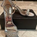 Badgley Mischka Light Blue w/ Silver Heels and Rhinestone Embellishments Bridal Photo 0