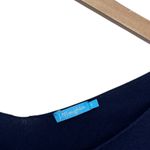 J. McLaughlin  Navy Blue Cashmere Blend 3/4 Sleeve Sweater Sz S Photo 1