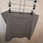 SheIn  faux leather black bomber jacket & Old Navy black striped skirt‎ XL Photo 9