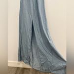 Lovestitch Light Blue Halter Maxi Dress Photo 5