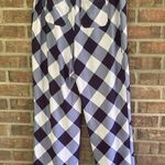 Stylish Blue and White Wide Leg Pants Size 14 Photo 1