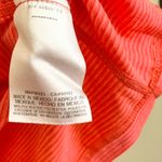 Nike DRI-Fit Orange Crewneck Stripe Short Sleeves Athletic Top Medium Photo 4