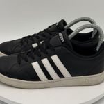 Adidas  Women’s Grand Court Base Black Leather Sneakers Size 7 Photo 0