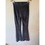 Aerie  High Rise Flared Leg Pull On Pants Ribbed Cotton Gray Women's Size Small Photo 2