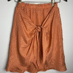 Sundance  Floral Skirt 100% Silk Tie Front Burnt Orange Sz S Hippie Boho Cottage Photo 0