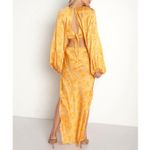 Jen's Pirate Booty Jen's‎ Pirate Booty Yellow Electro Floral Sonora Cutout Maxi Dress Sunshine Sz M Photo 3