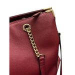 wilson's leather ‎ Burgandy Purse Genuine Leather Roomy Sturdy Fall Elegant Luxe Photo 10