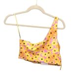 ZARA NWT ONE SHOULDER SUNFLOWER CROP TOP Photo 1