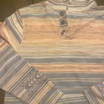 Free Planet  striped pullover sweatshirt lightweight cotton‎ club oversized Photo 1