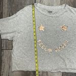 Victoria's Secret PINK by Victoria’s Secret Light Gray With Gold Stars Pajama Croptop Medium Photo 9