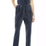 Gianni Bini New with our tags GB blue velvet velour Strappy jumpsuit  Photo 1
