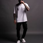 Darc Sport “Wolf Chopper” Premium Oversized Tee – White – Size L – NWT Size L Photo 5