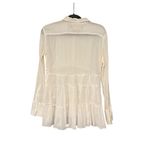 Ralph Lauren Denim & Supply Tunic Long Sleeve Mini Dress White Button Front, Med Photo 8