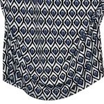 White House | Black Market Women's Top Geometric Ruched Sleeveless Keyhole Small Photo 4