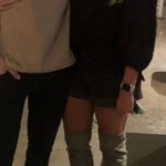 Anthropologie Suede Boots Grey Over knee Photo 1