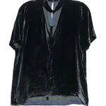 Madewell Velvet Black Choker Top Blouse Women S V Neck Whimsigoth Dark Fairy Y2K Photo 0