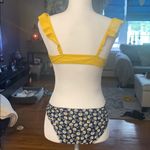 Aerie yellow and navy daisy bikini nwot Photo 3