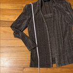 John Roberts gold shimmer top. Great for New Year’s party. Connected tan… Size undefined Photo 6