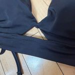 Shade & Shore  Twist Cutout Black Triangle Bikini Top Size 34B Photo 1