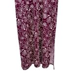 Fortune + Ivy Maroon Floral Faux Wrap Dress size XXL Tie Waist Short Sleeves Photo 4