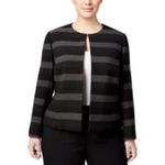 Tahari Arthur S. Levine Plus Striped Blazer D29 Photo 1