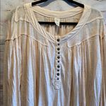 We The Free  Henley hi low hemline peach oversized Photo 2