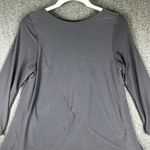 Last Tango Tunic Top Gray Layered Long Sleeve Stretch Knit Staple Small Photo 9