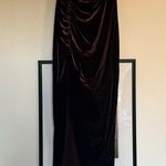 Nookie  Chocolate Brown velvet Dress Photo 4