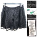 Free People ‎ Black Lace Skirt Photo 1