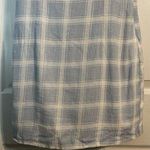 Forever 21 dress White And Blue Plaid, Spaghetti Straps, Viscose/Linen, M Photo 3