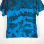 Fruit of the Loom Size Medium Tee Shirt Tie Dye Wave Warrior Blue Black 1334 Photo 5