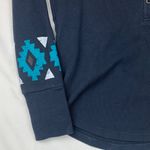 Ariat  size small long sleeve Henley navy Aztec western rodeo cowgirl Photo 2