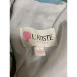 L'atiste by Amy Blooming Gardenia Green Floral Cutout Ruffle Maxi Maxi Dress L Size L Photo 3