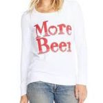 Chaser NWT  Cozy Knit Long Sleeve Pullover “More Beer” Photo 1