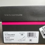 Vince Camuto  Hailenda Black Suede Women's Closed Toe Pump Size 5 #B1150 Photo 1