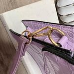 Boutique Mini Lavender Faux Leather Purse Photo 9