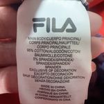 FILA $35 active SUPER BIKE Blue SHORT red Waist logo side new with tag Sz S NWT Photo 2