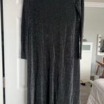 Windsor Sequin/ sparkly  long cardigan. Black with silver sparkles. Photo 0