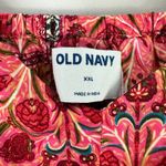 Old Navy  Maxi Dress XXL Pink Floral Patchwork Sundress Pockets Boho Hippie Photo 1