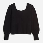 Madewell NWT SoftWool Square-Neck Pullover Sweater - Size XL Photo 0