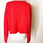 SoulCycle NWOT  embroidered lace up cropped sweatshirt sz XL Photo 6