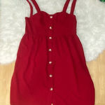 Red casual cute holidays dress plus size 0XL Red Photo 0