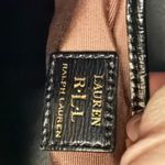 Ralph Lauren  Cowhide Black Leather Hobo shoulder Bag Double Strap Sleek Photo 7