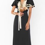 Show Me Your Mumu Rome Twist Gown In Black Luxe Satin Photo 4