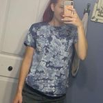 Ivory Ella blue crystallized elephant tie dye short sleeve shirt S Photo 0