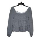 HYFVE  Women's Top Square Neck Puff Sleeves Long Sleeve Elastic Wrists Small NWOT Photo 9