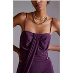 Anthropologie Anthropolgie Slim Knit Midi Dress Smoked Plum Purple Size XS Wedding Cocktail Photo 1
