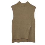 Sophie Rue  Tan Mock Neck Ribbed
Sweater(Size Medium) Photo 2