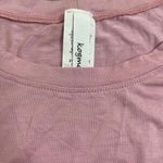 None Cropped Long Sleeve TShirt Pink Size Small Photo 1